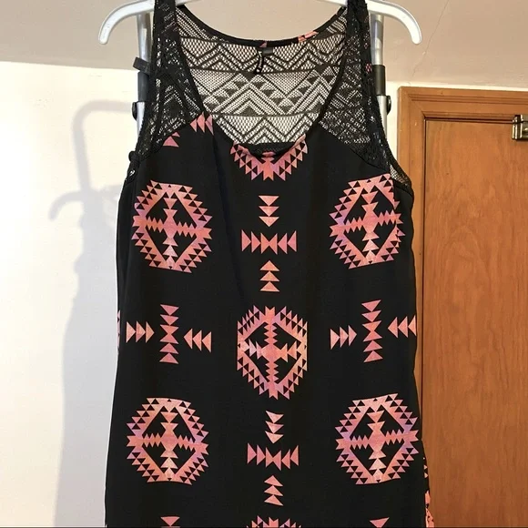 HeartSoul | Dresses | Heartsoul Lace Aztec Print Dress | Poshmark